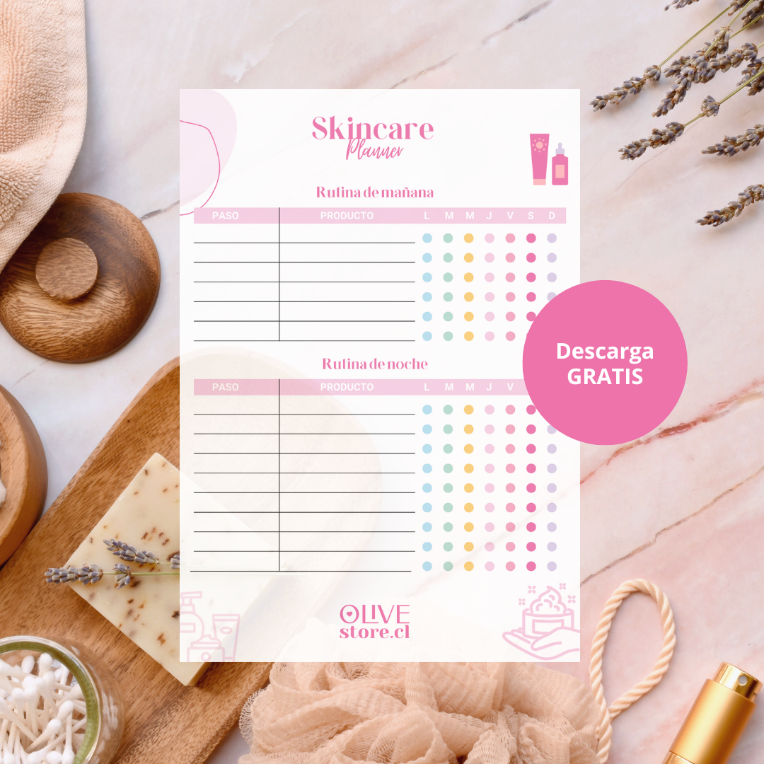 Skincare Planner OLIVESTORE.CL